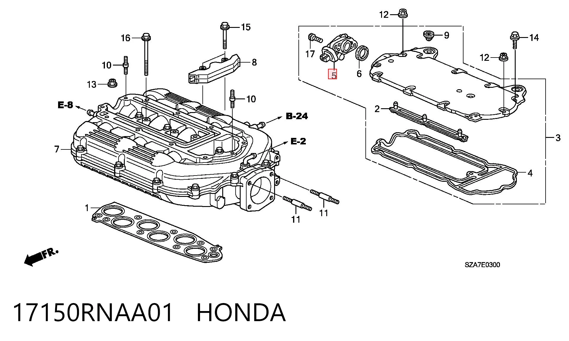 17150RNAA01 Honda РХХ