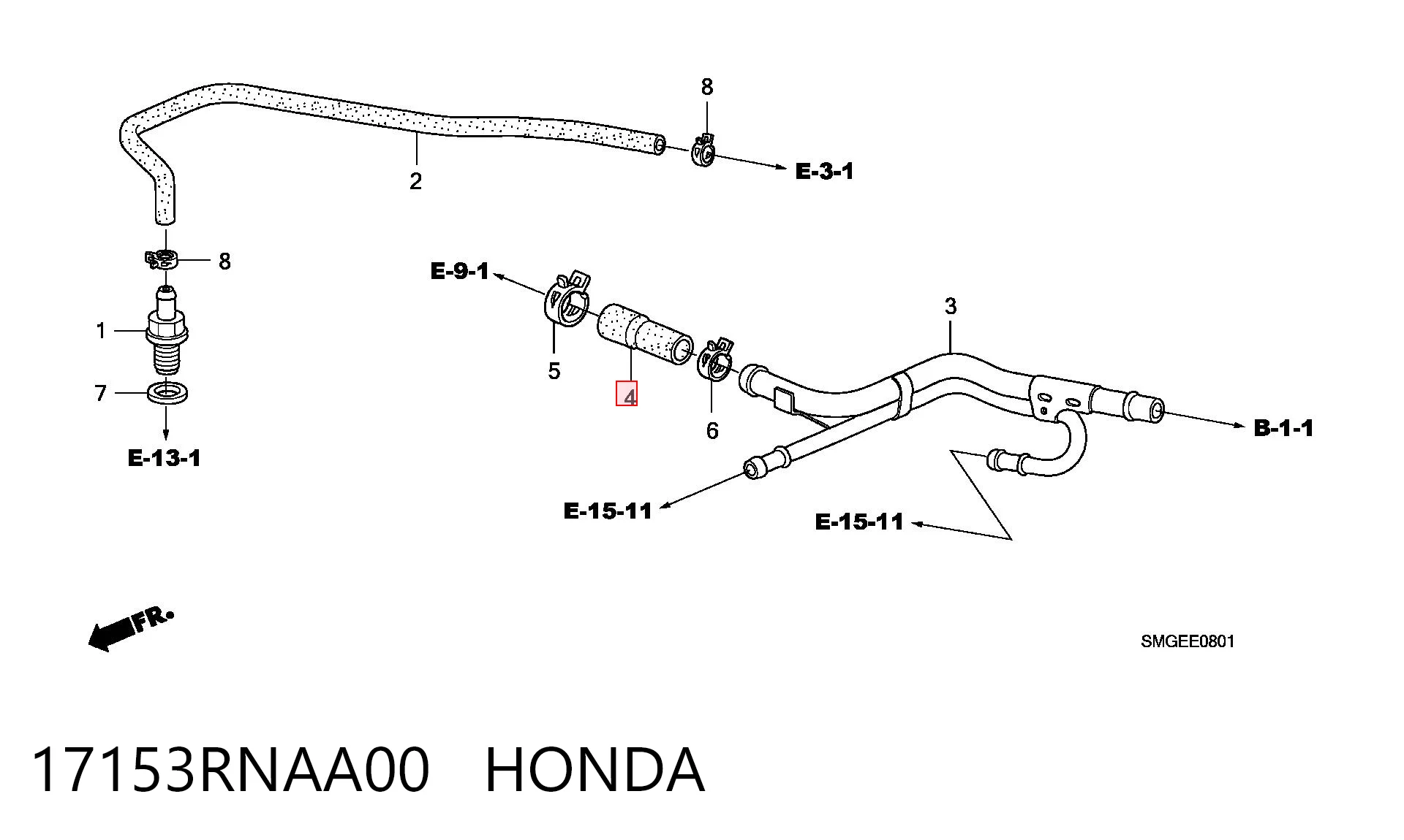 17153RNAA00 Honda 