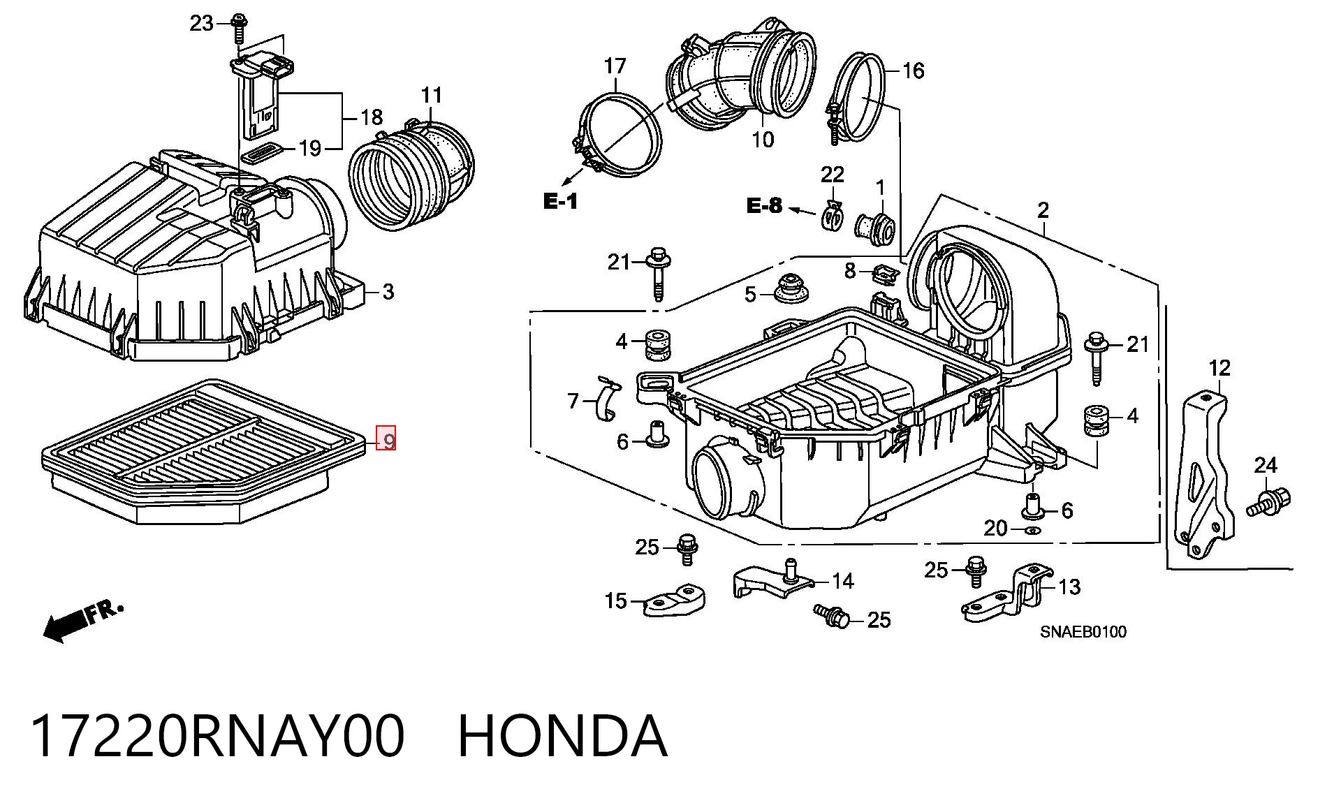 17220RNAY00 Honda
