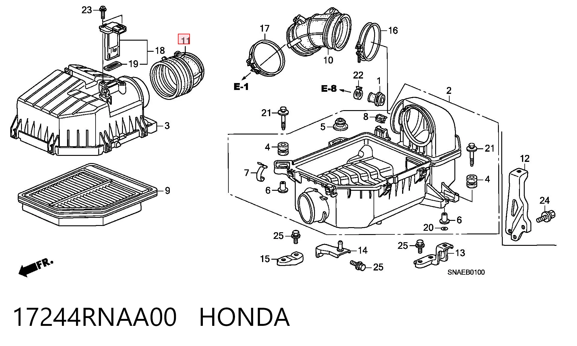 17244RNAA00 Honda 
