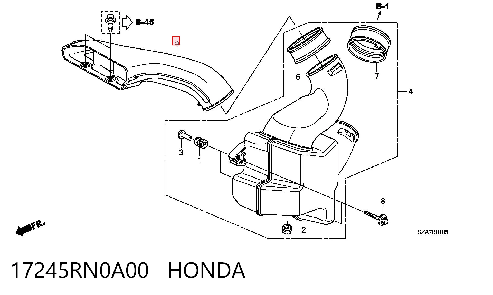 17245RN0A00 Honda 