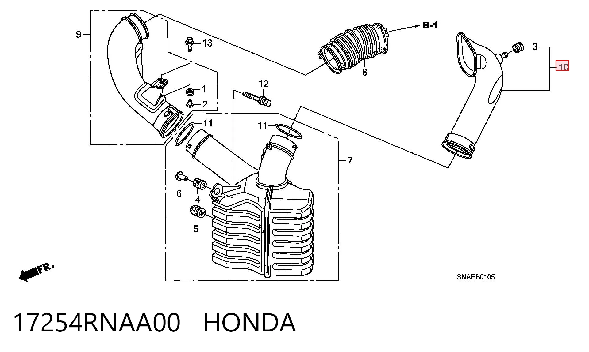 17254RNAA00 Honda 
