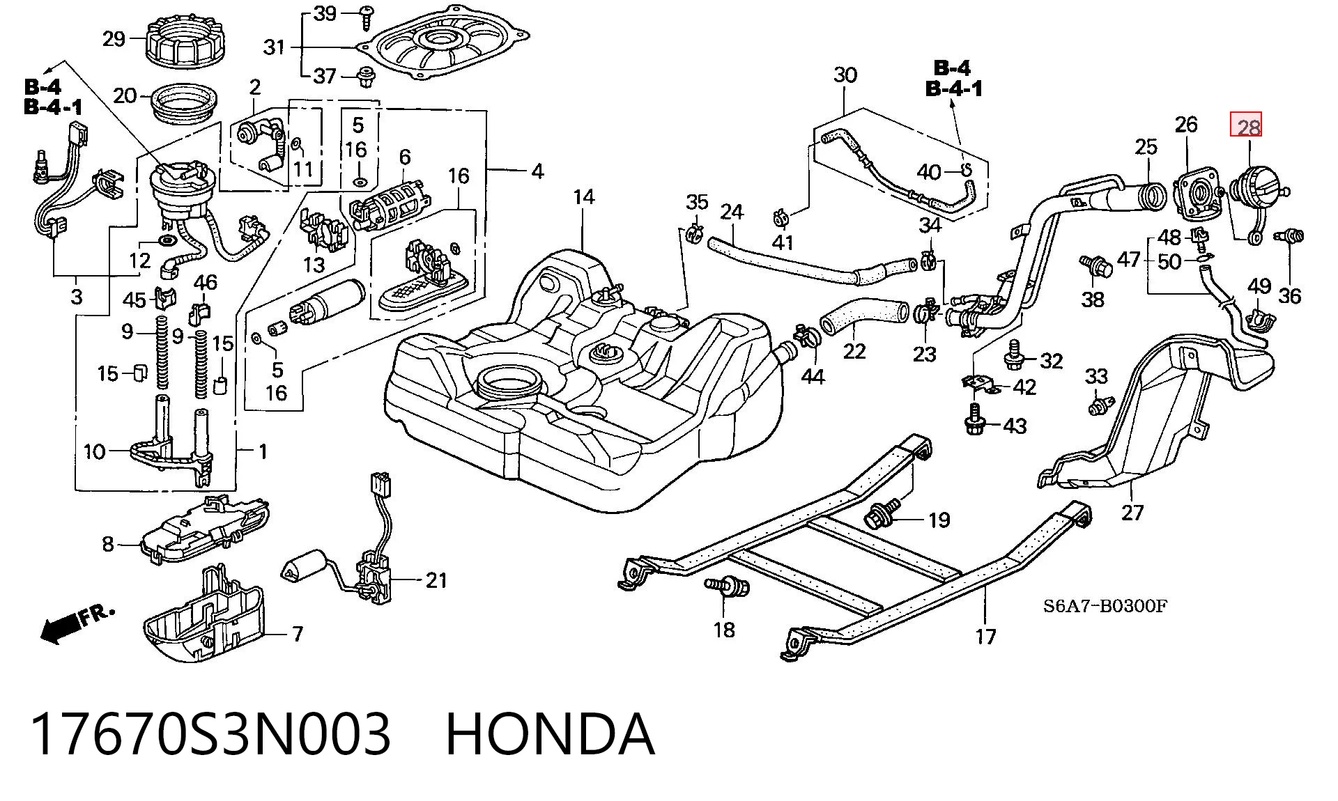 17670S3N003 Honda 