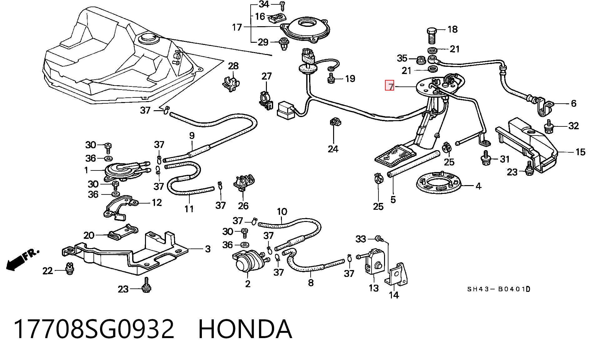 Купити FEH213350 Mazda Насос паливний електричний