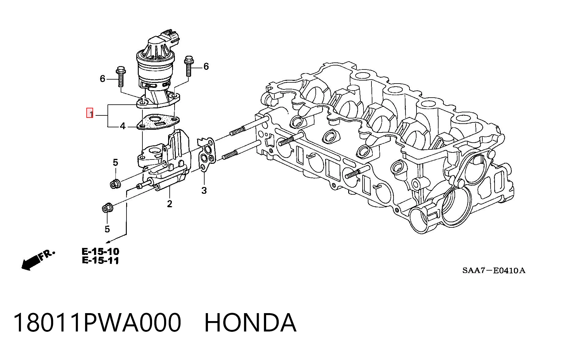 Клапан ЄГР EV116 Magneti Marelli