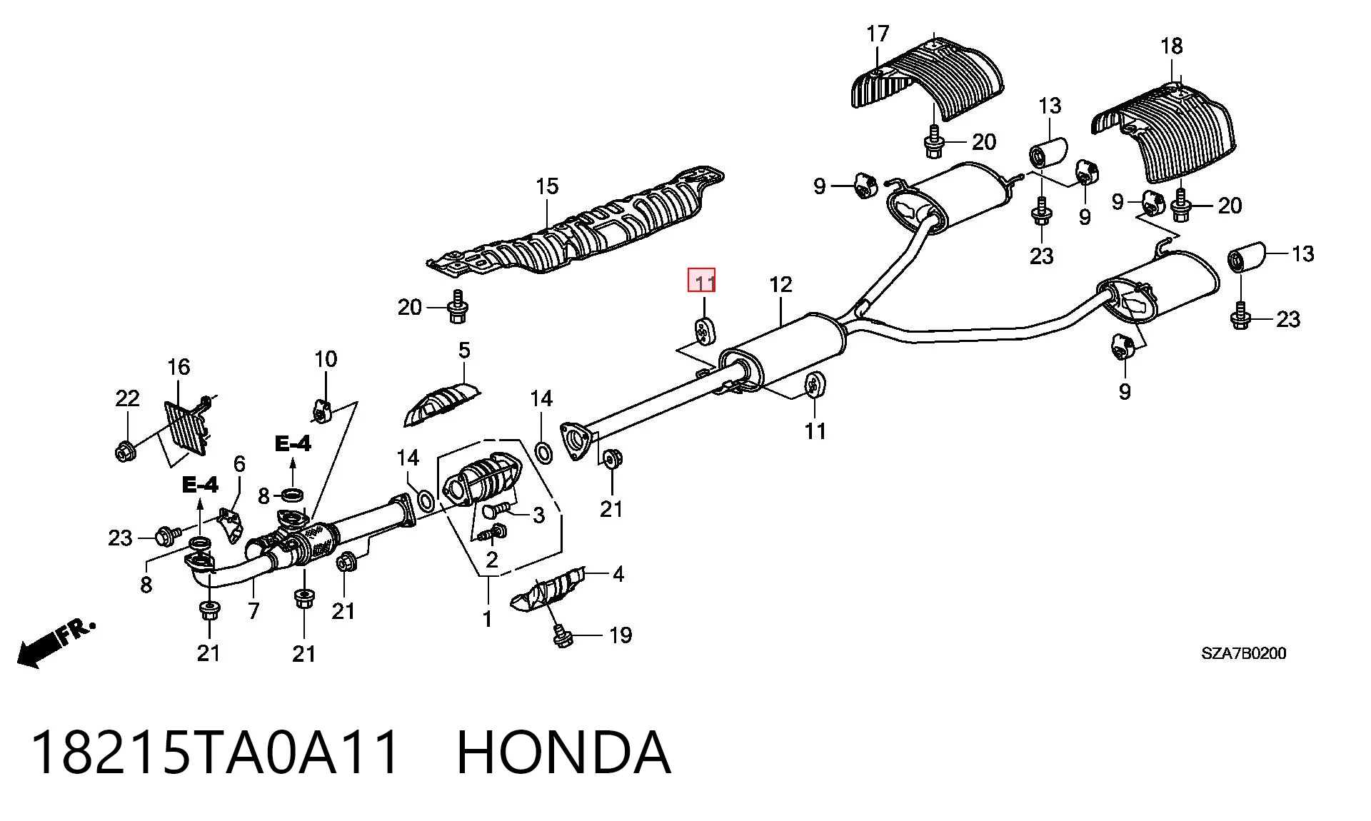 18215TA0A11 Honda 
