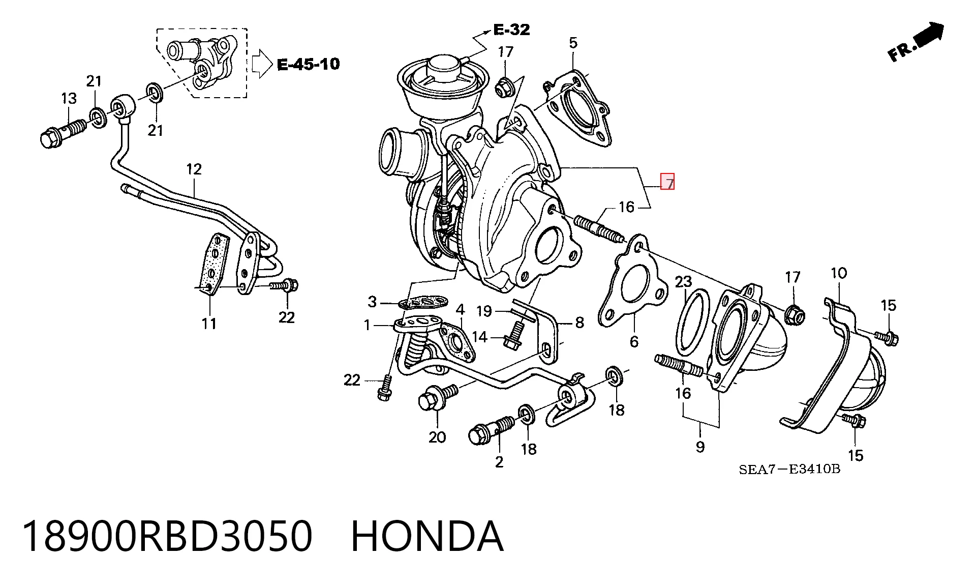 Турбонаддув на Honda Accord VII CL, CM