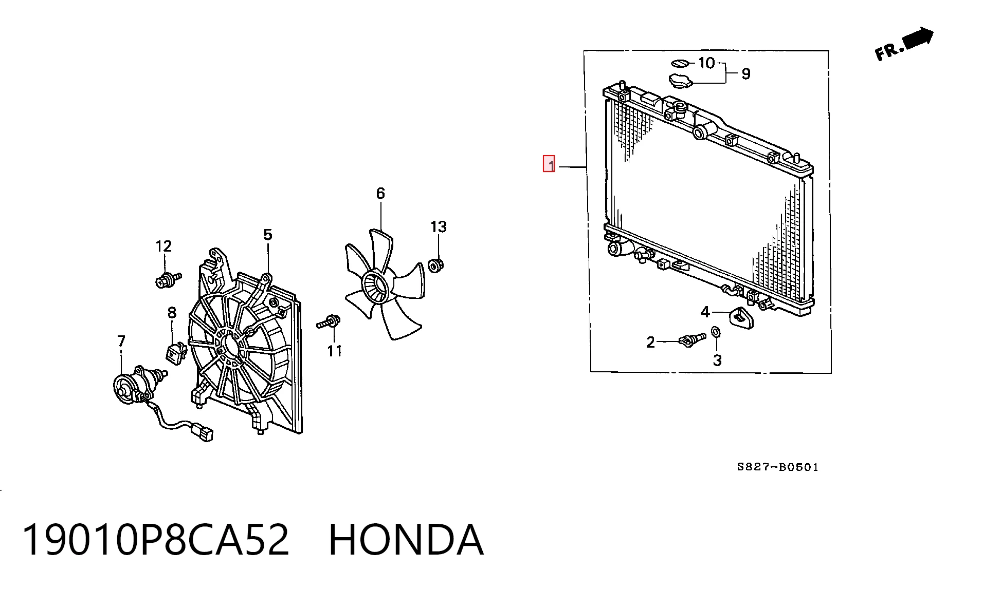  Радіатор Honda Accord 6