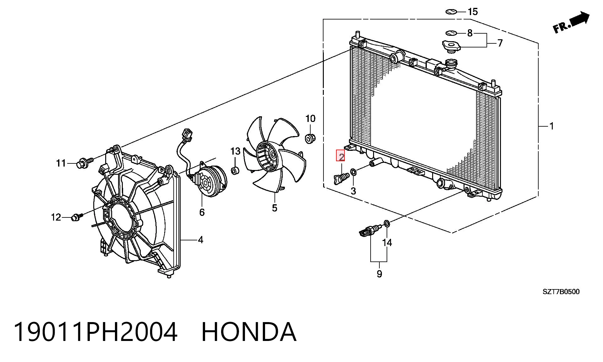 19011PH2004 Honda 