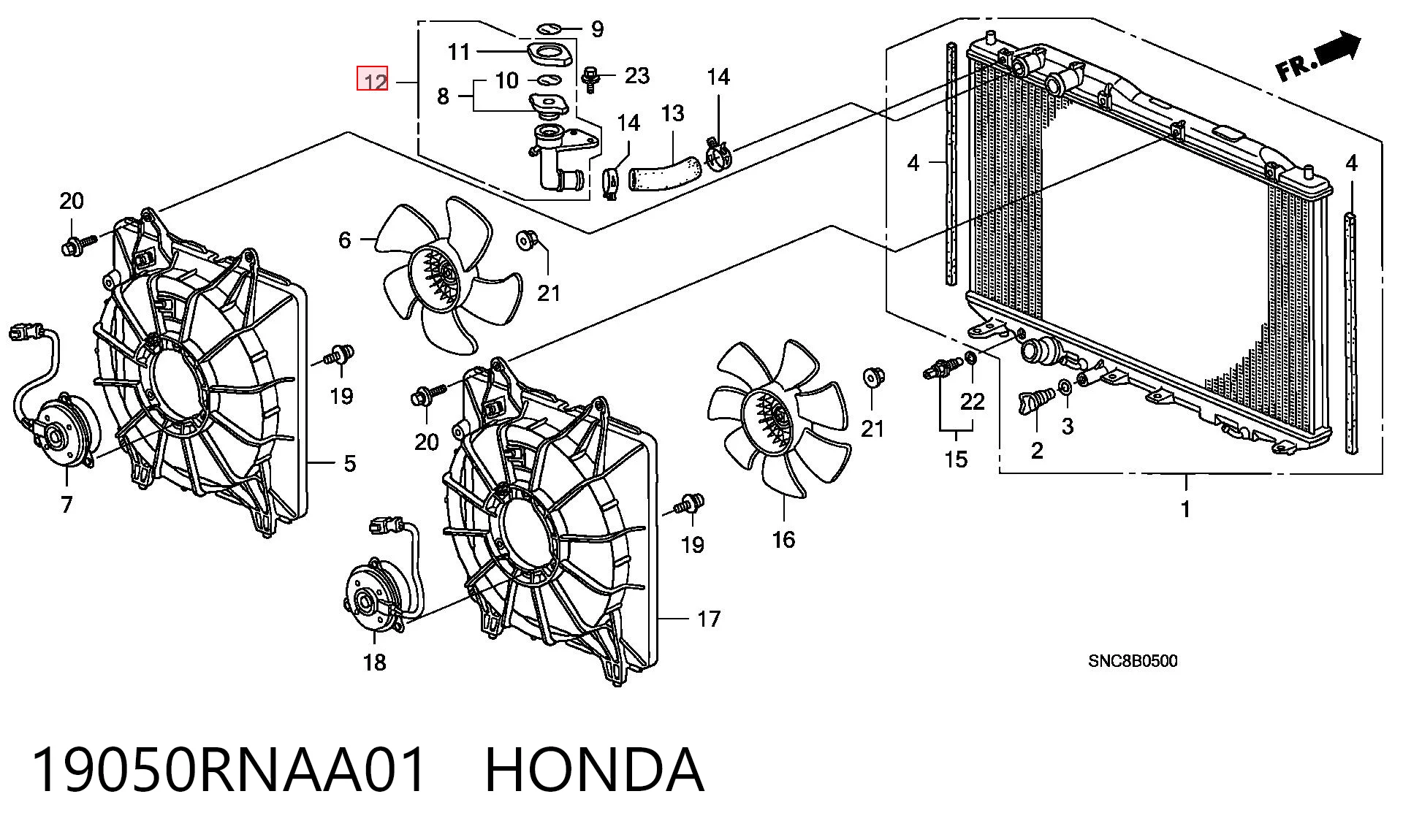 19050RNAA01 Honda 