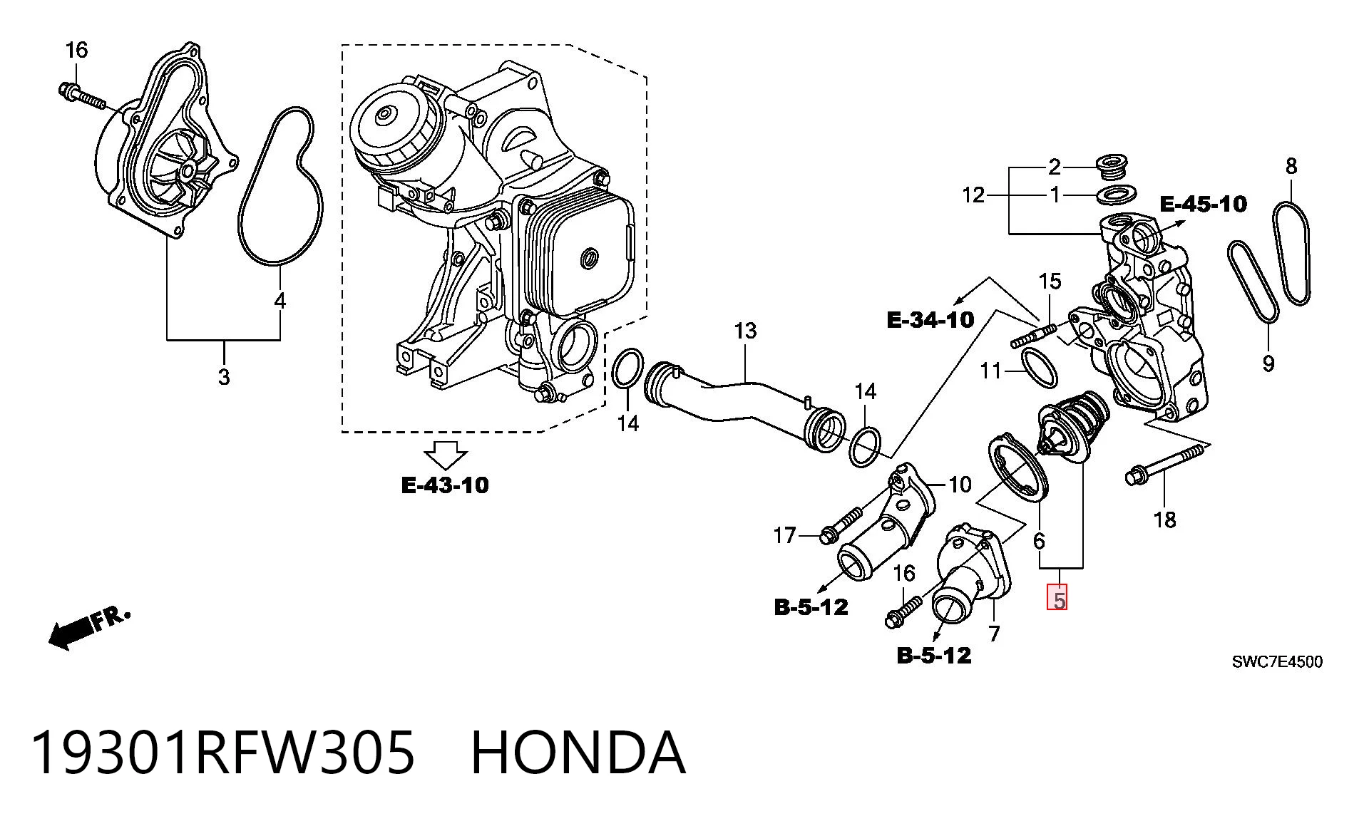 Термостат Honda CR-V 3