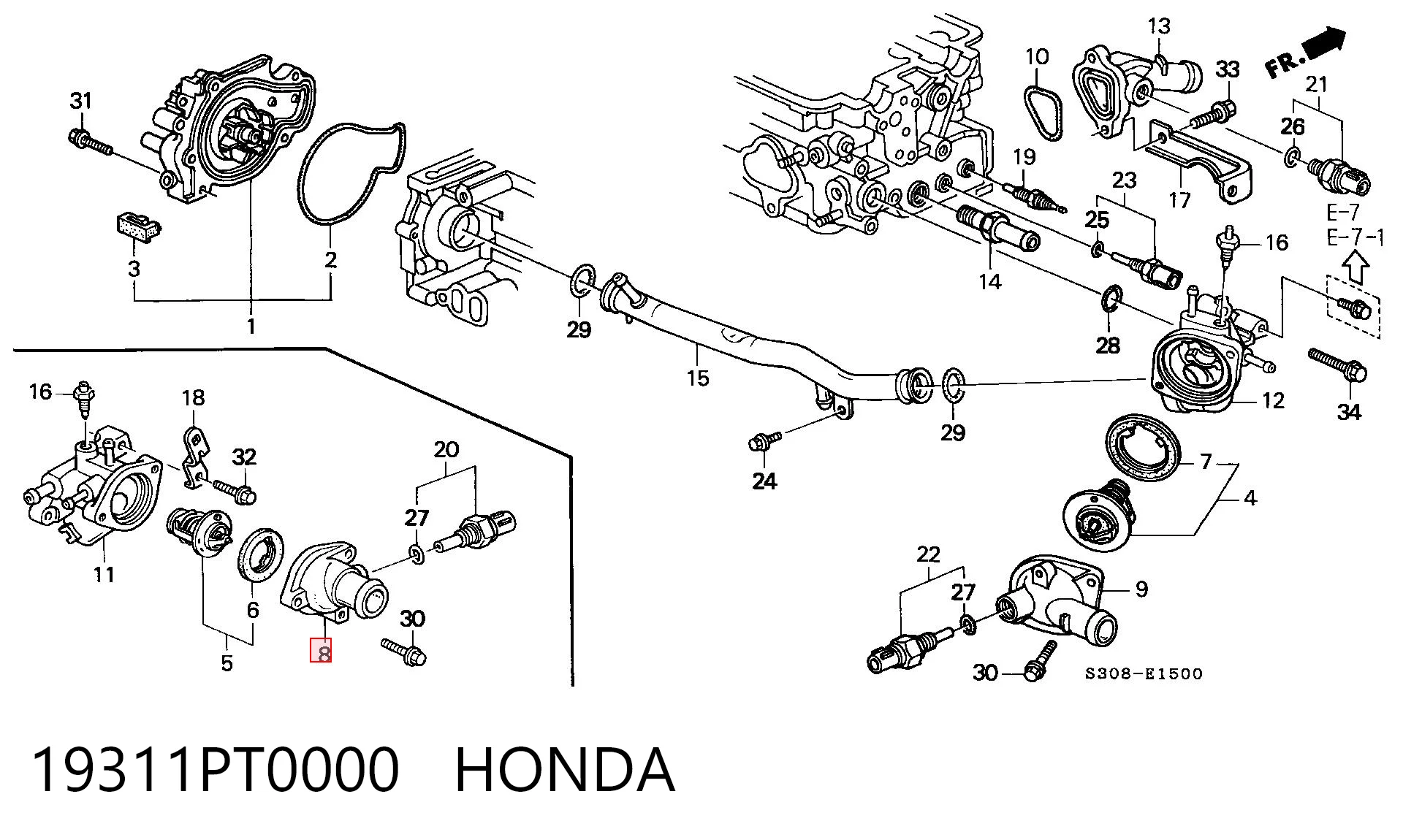 19311PT0000 Honda 