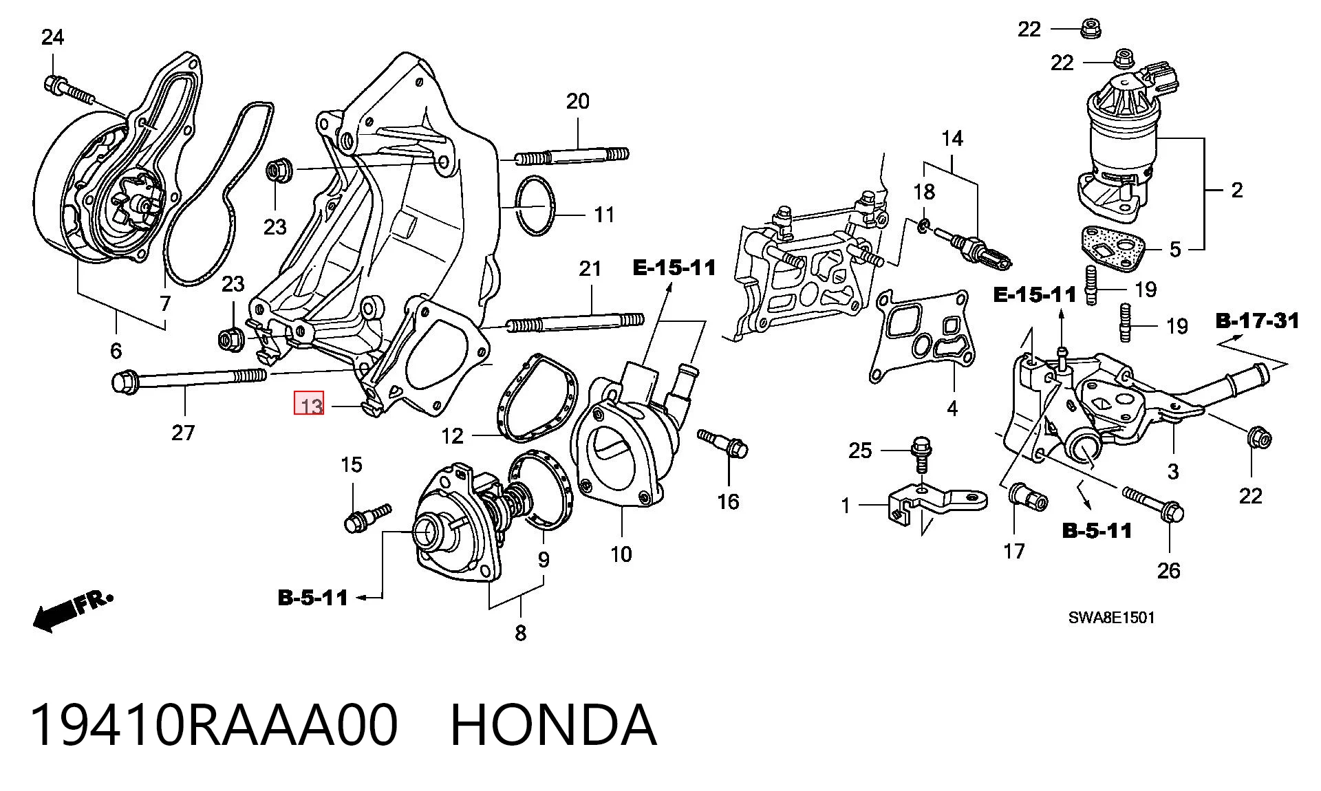 19410RAAA00 Honda 