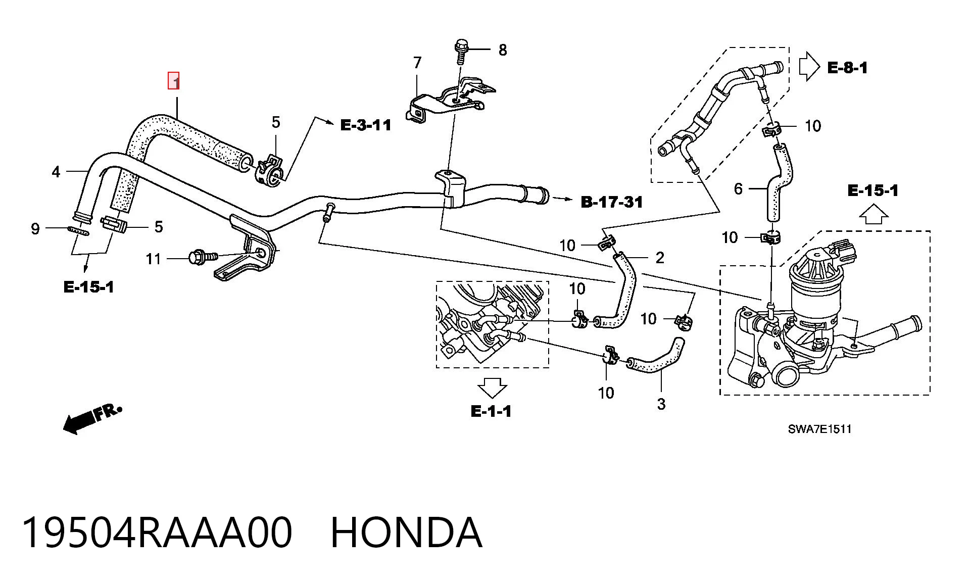19504RAAA00 Honda 