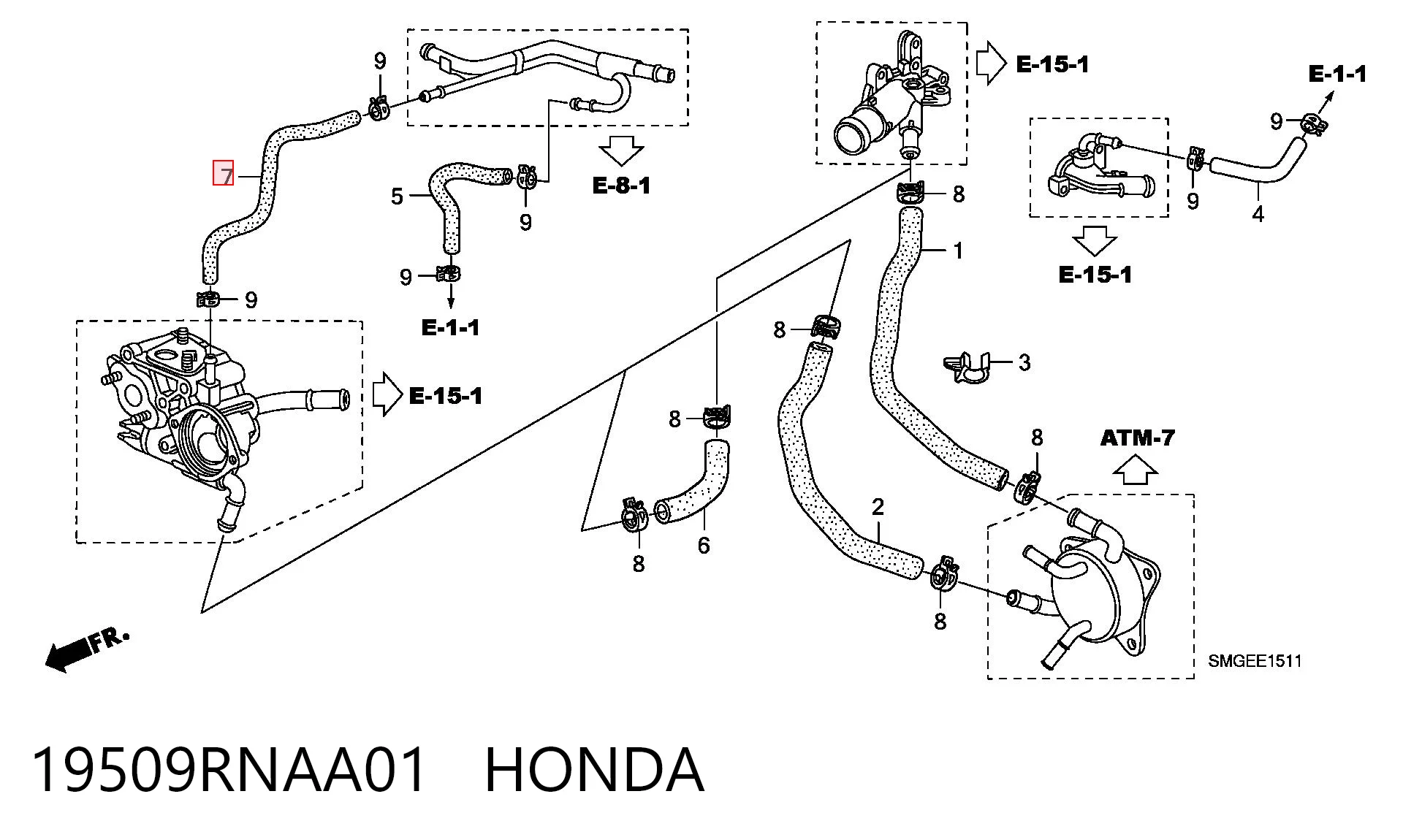 19509RNAA01 Honda 
