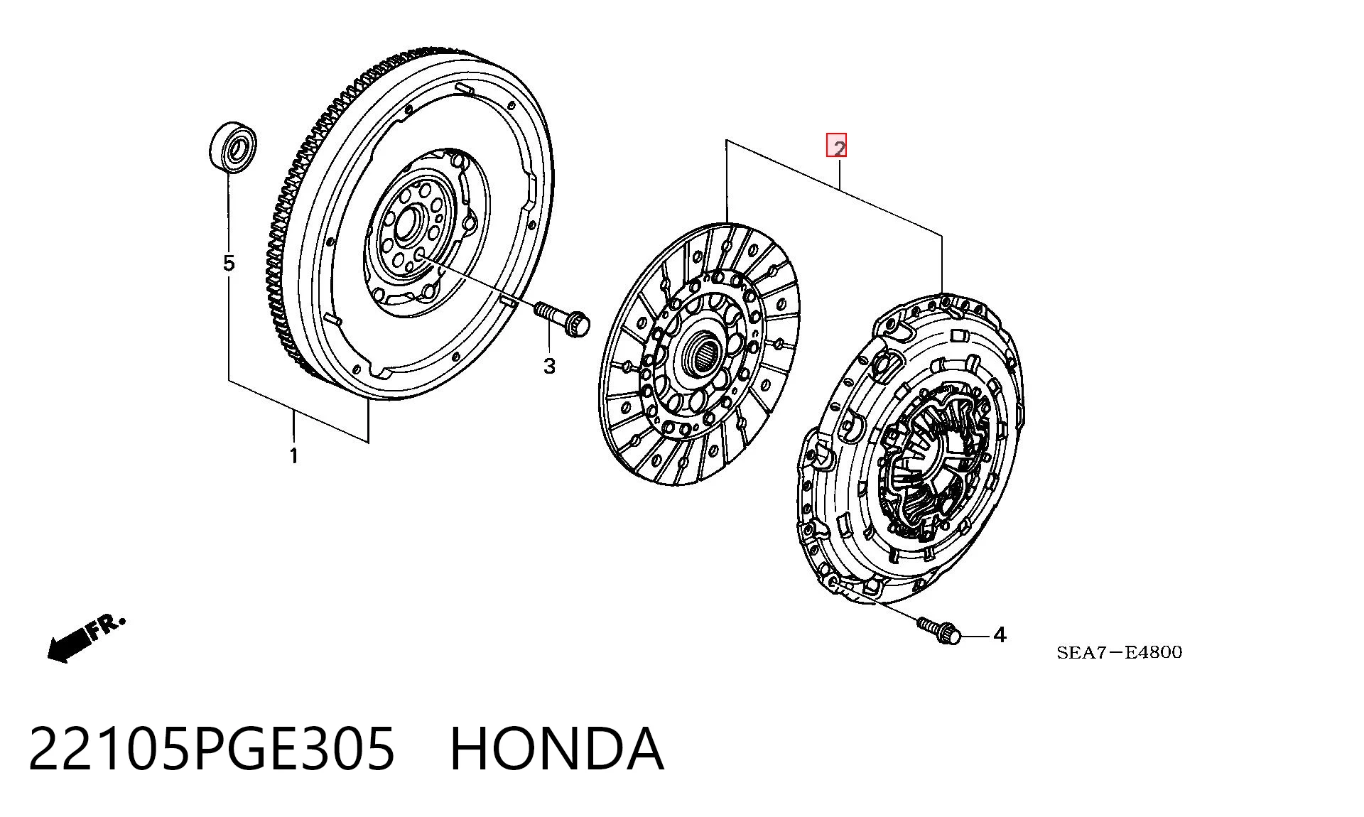 Комплект зчеплення  Honda CR-V II
