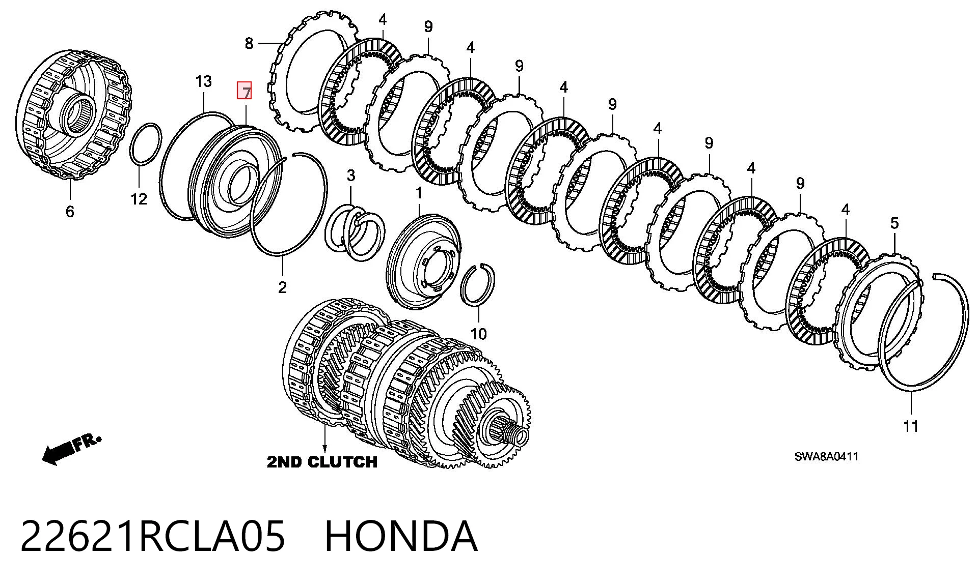 22621RCLA05 Honda 