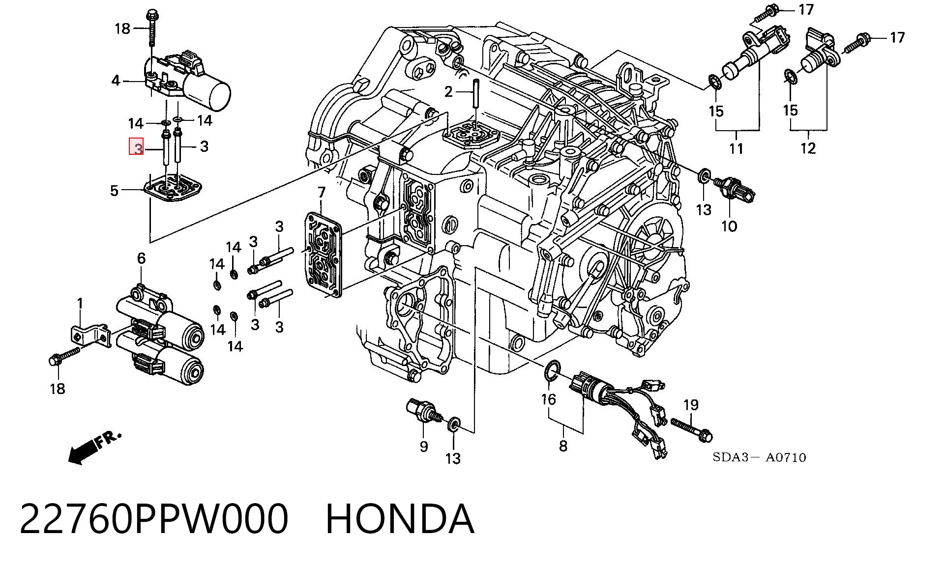 22760PPW000 Honda 