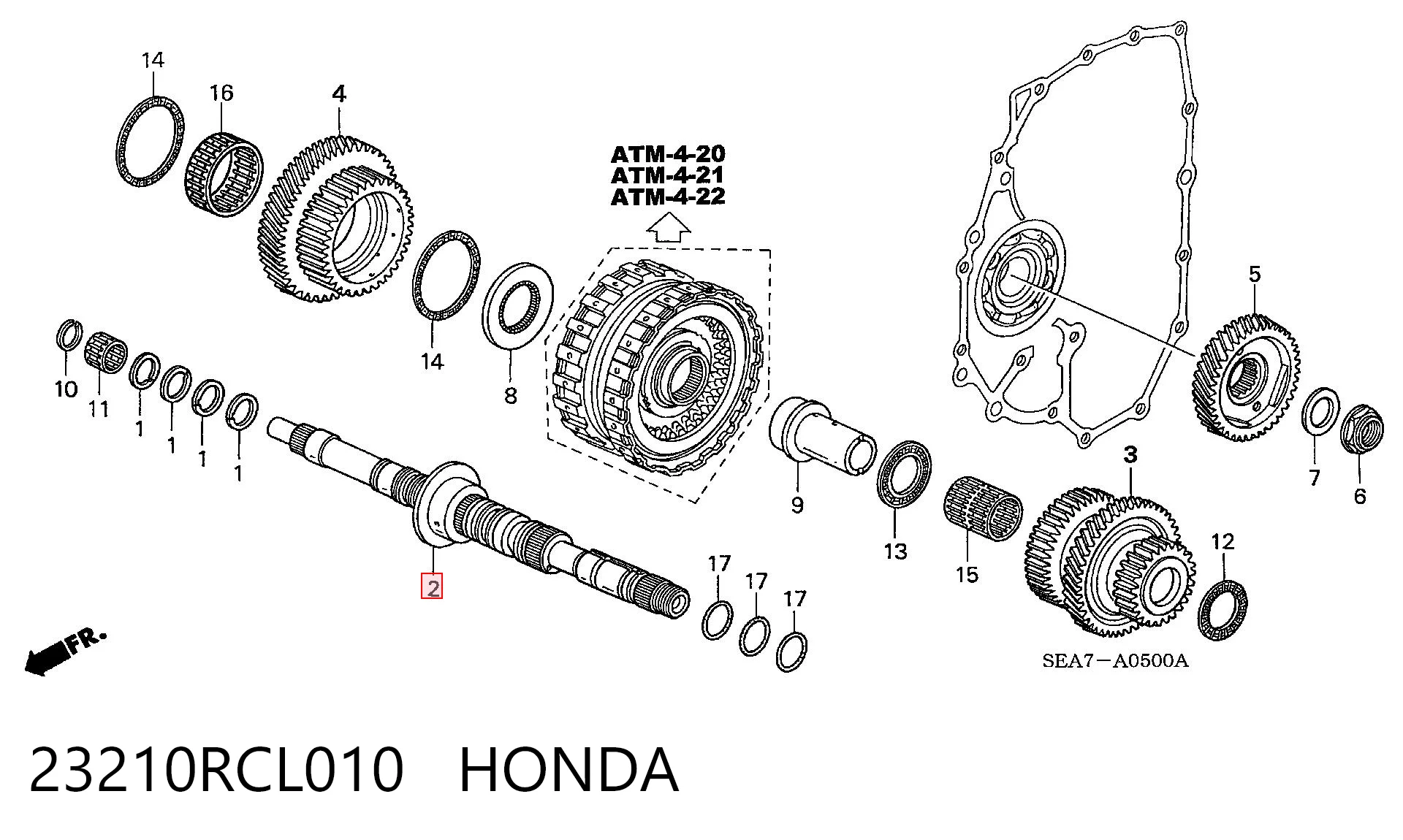 23210RCL010 Honda 
