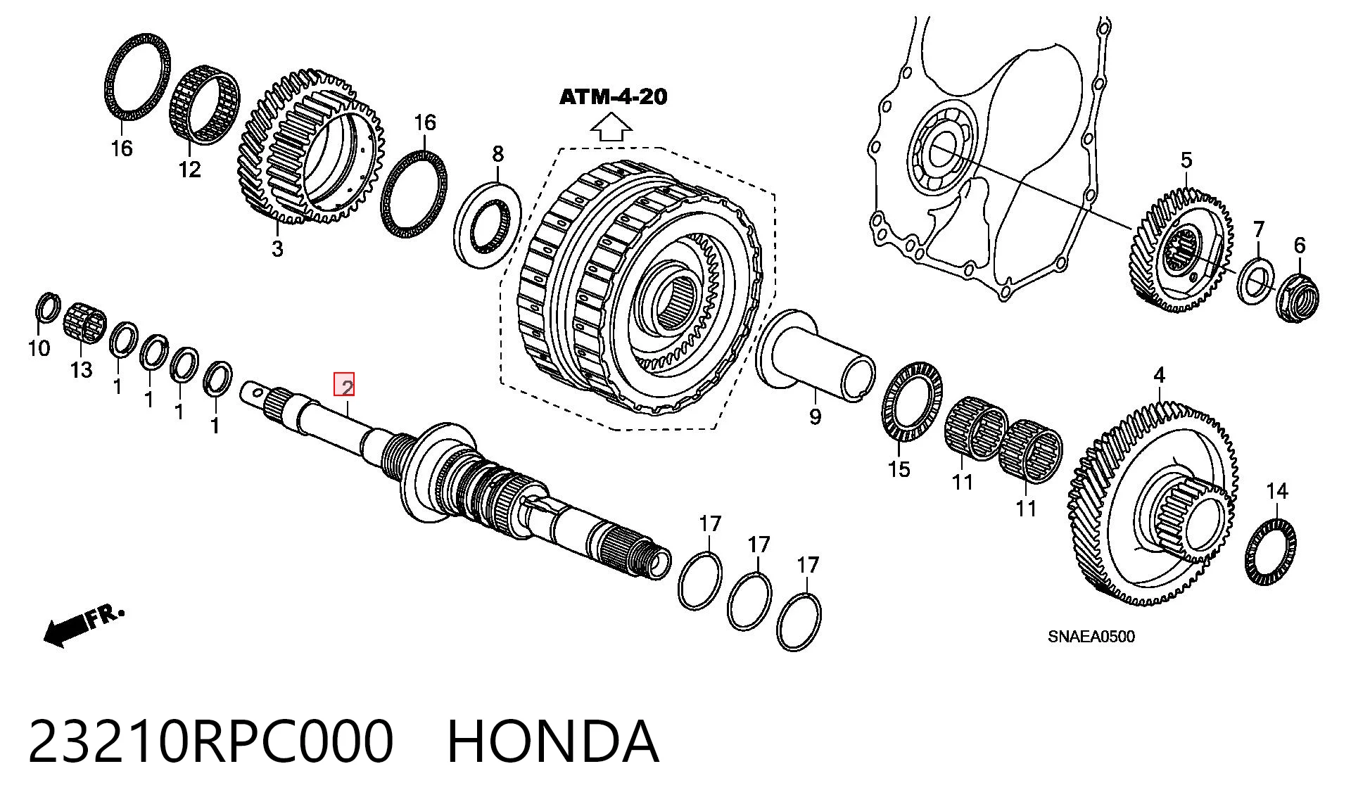 23210RPC000 Honda 