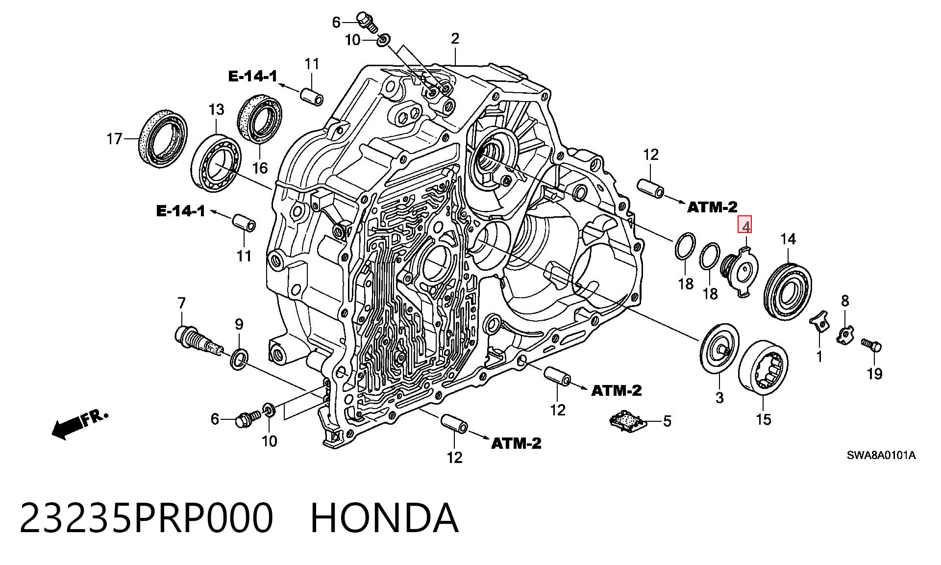 23235PRP000 Honda 