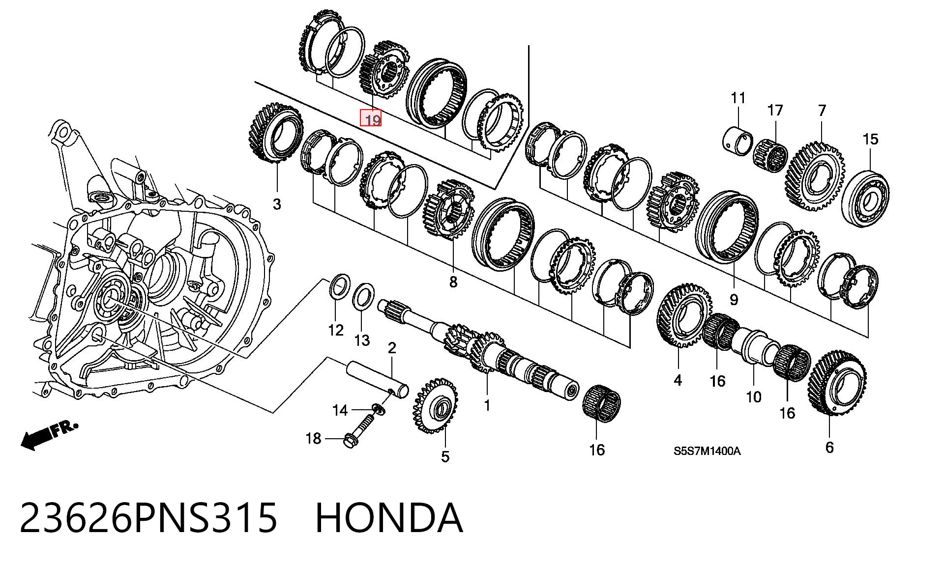 23626PNS315 Honda 