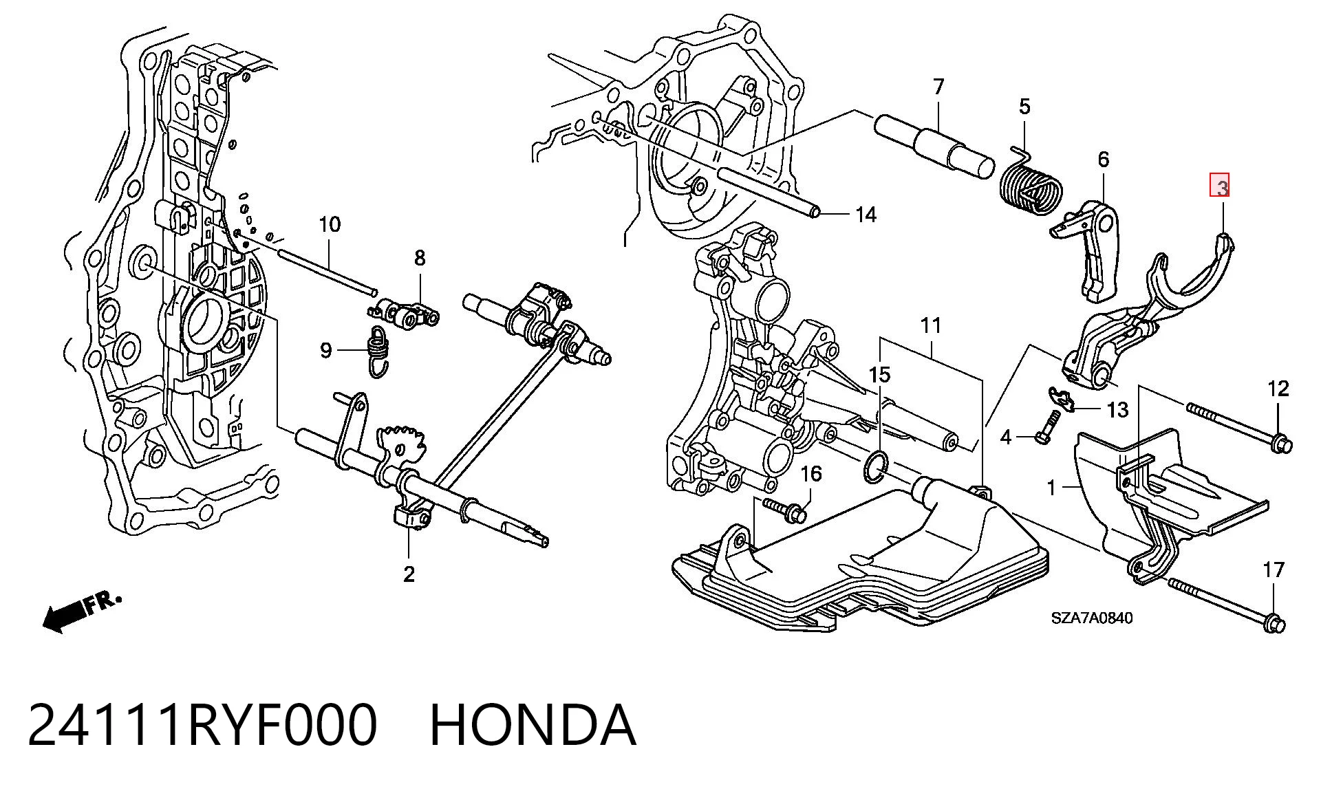 24111RYF000 Honda 
