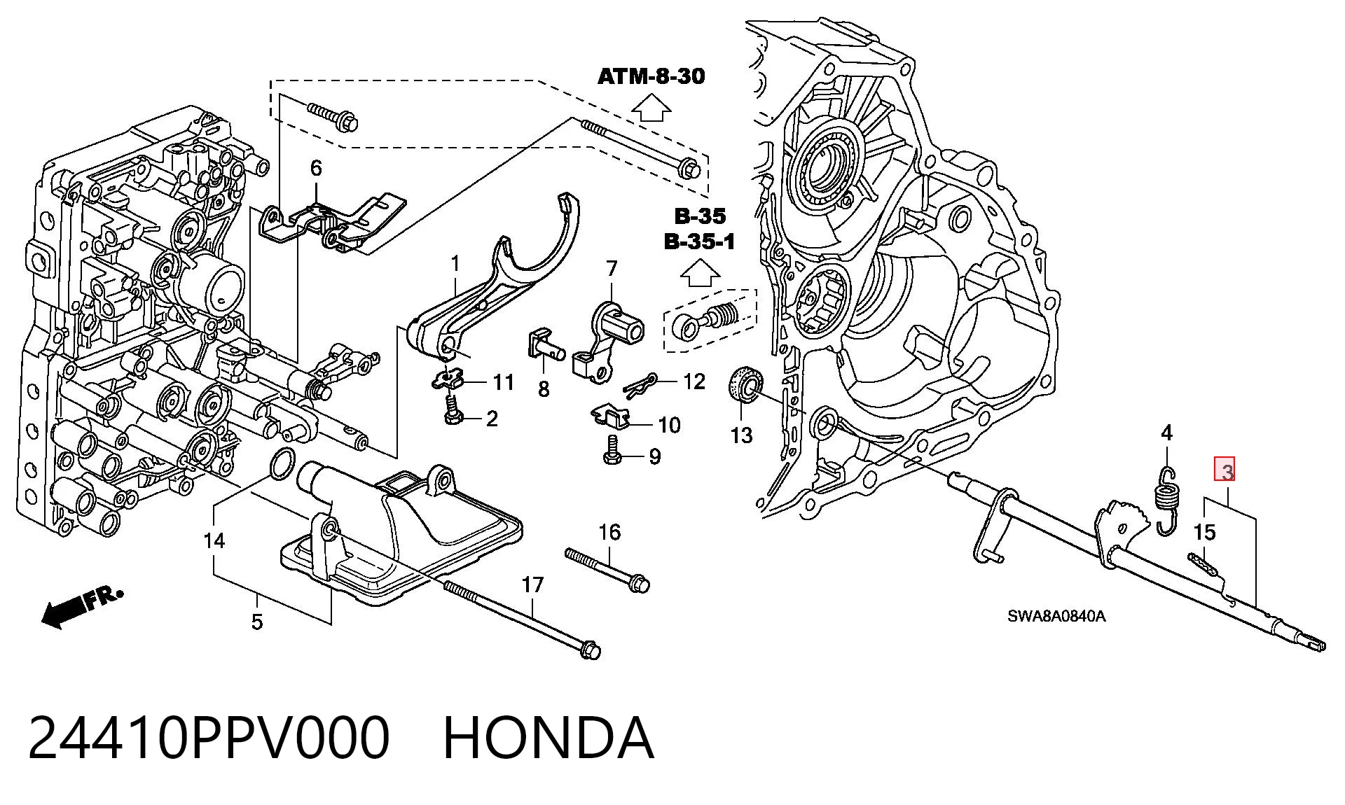24410PPV000 Honda 