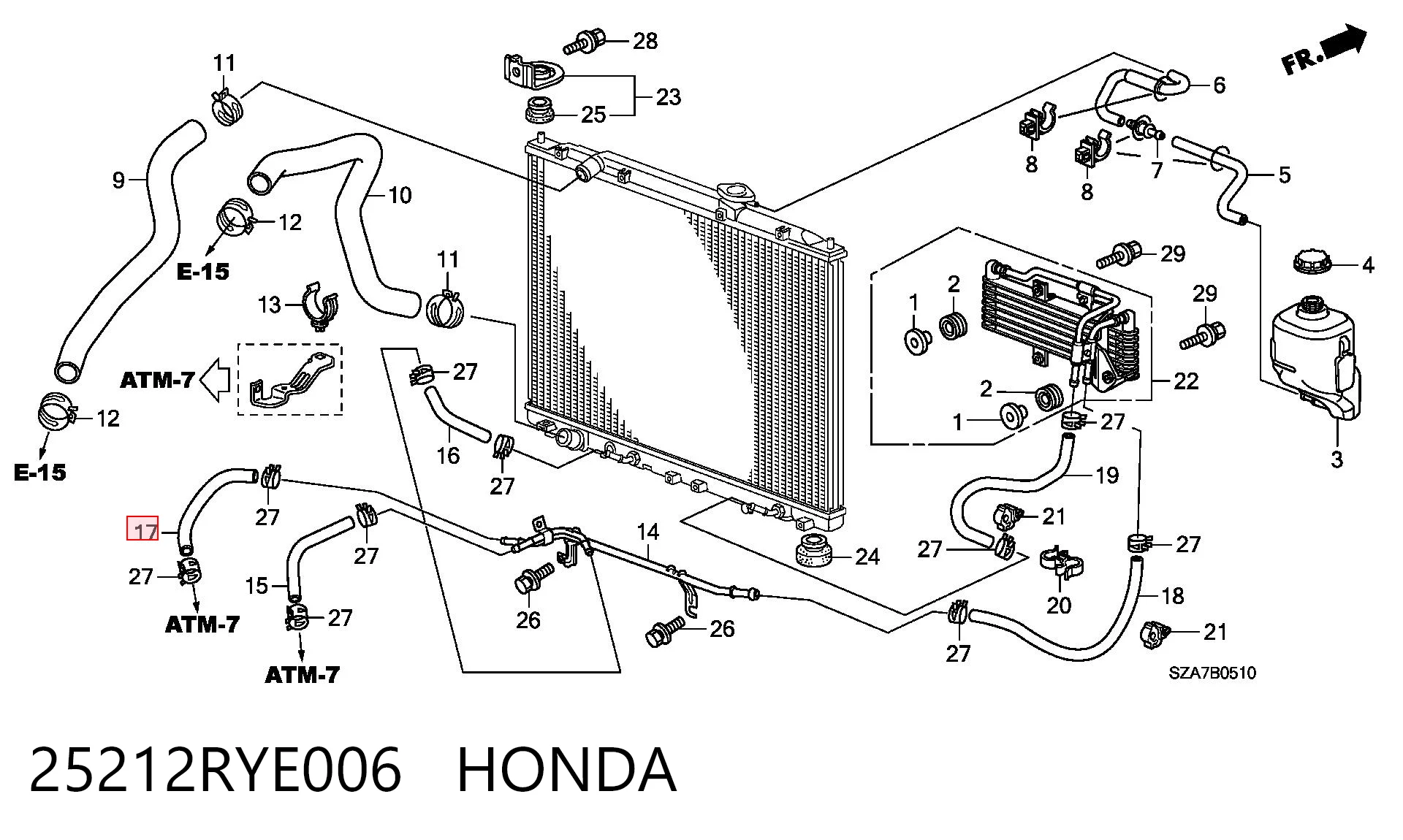 25212RYE006 Honda 