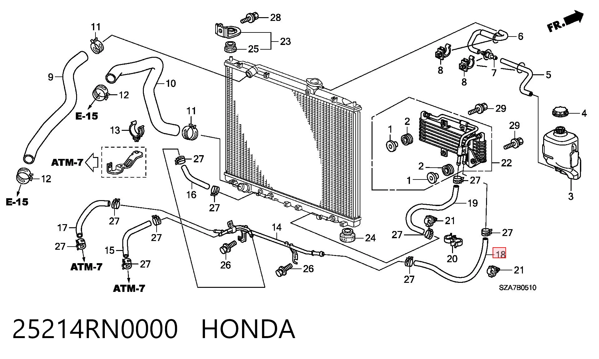 25214RN0000 Honda 