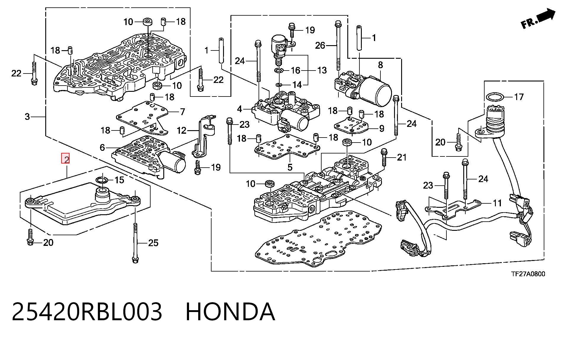 25420RBL003 Honda Масло в коробку автомат