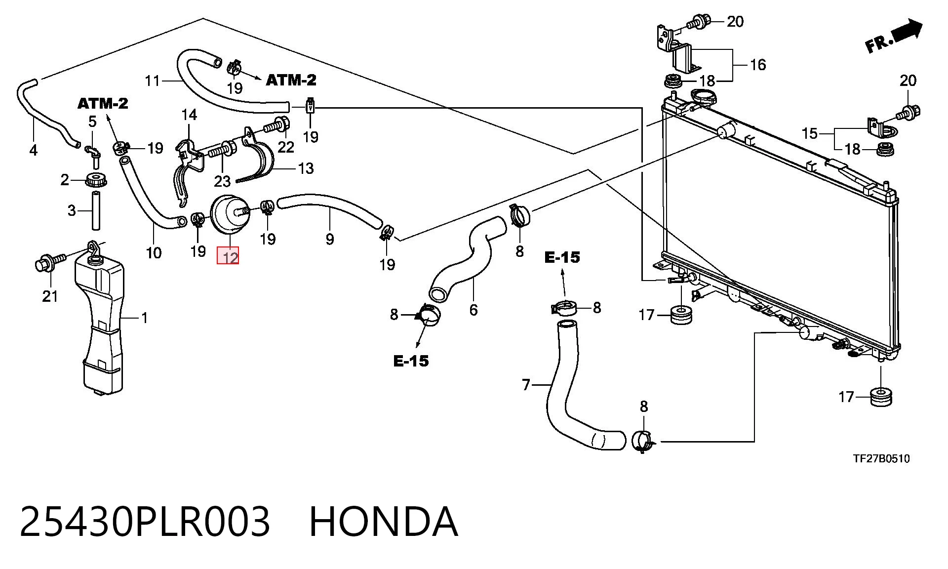 25430PLR003 Honda Масло в коробку автомат