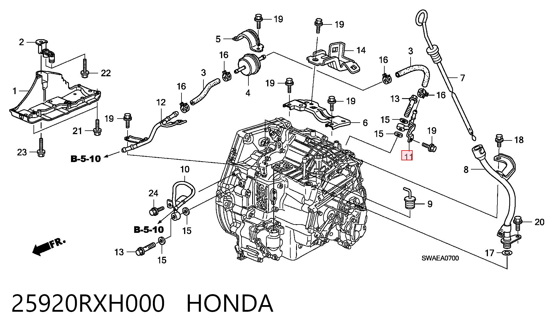 25920RXH000 Honda 