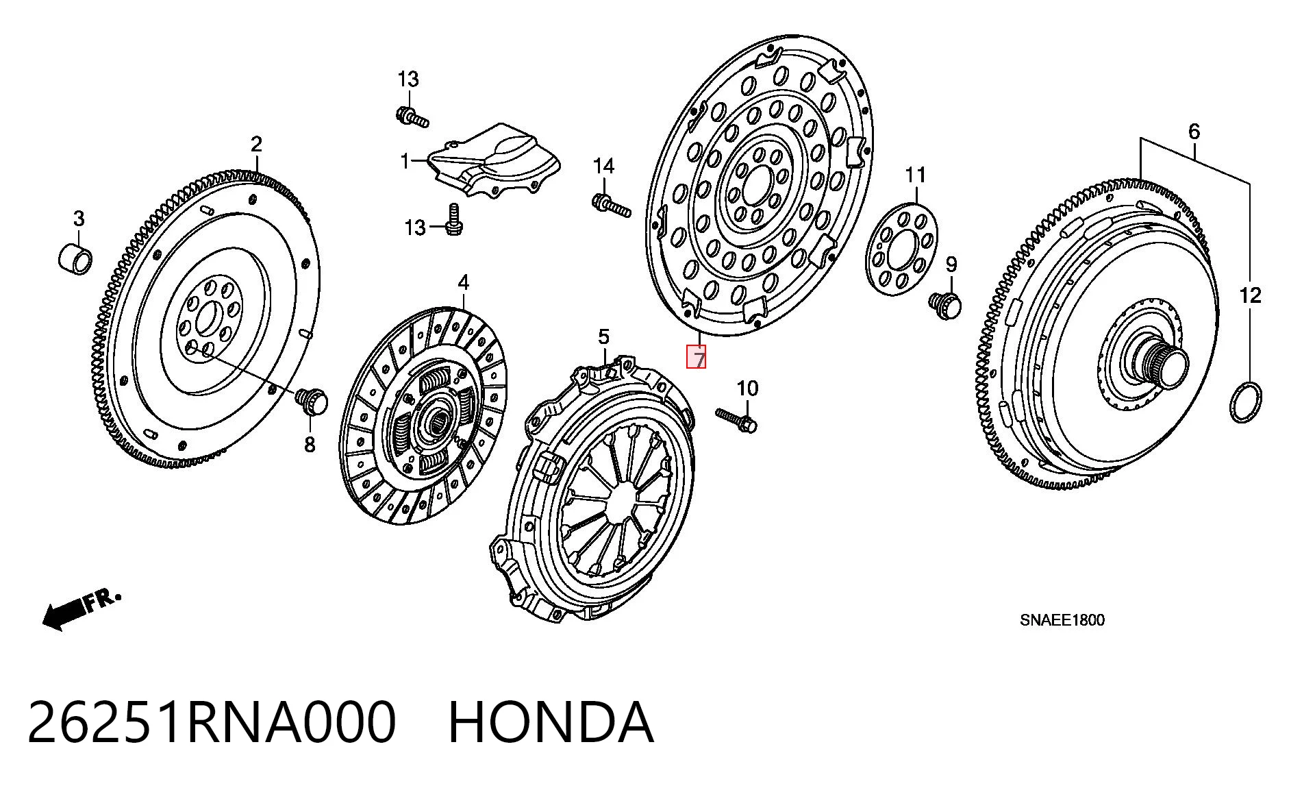 26251RNA000 Honda 