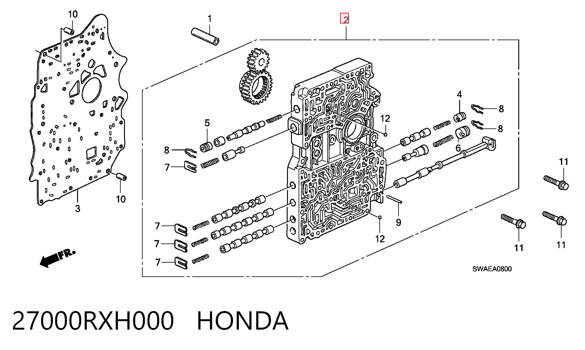 27000RXH000 Honda 