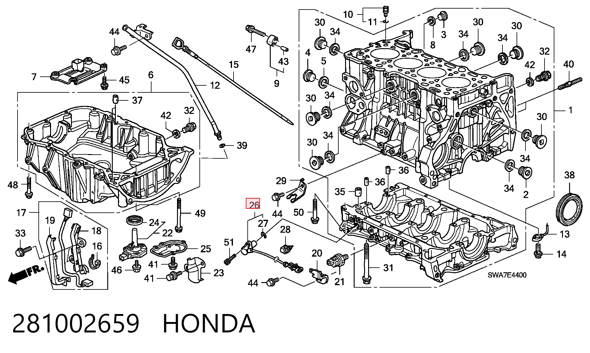  Датчик колінвала Honda CR-V 2