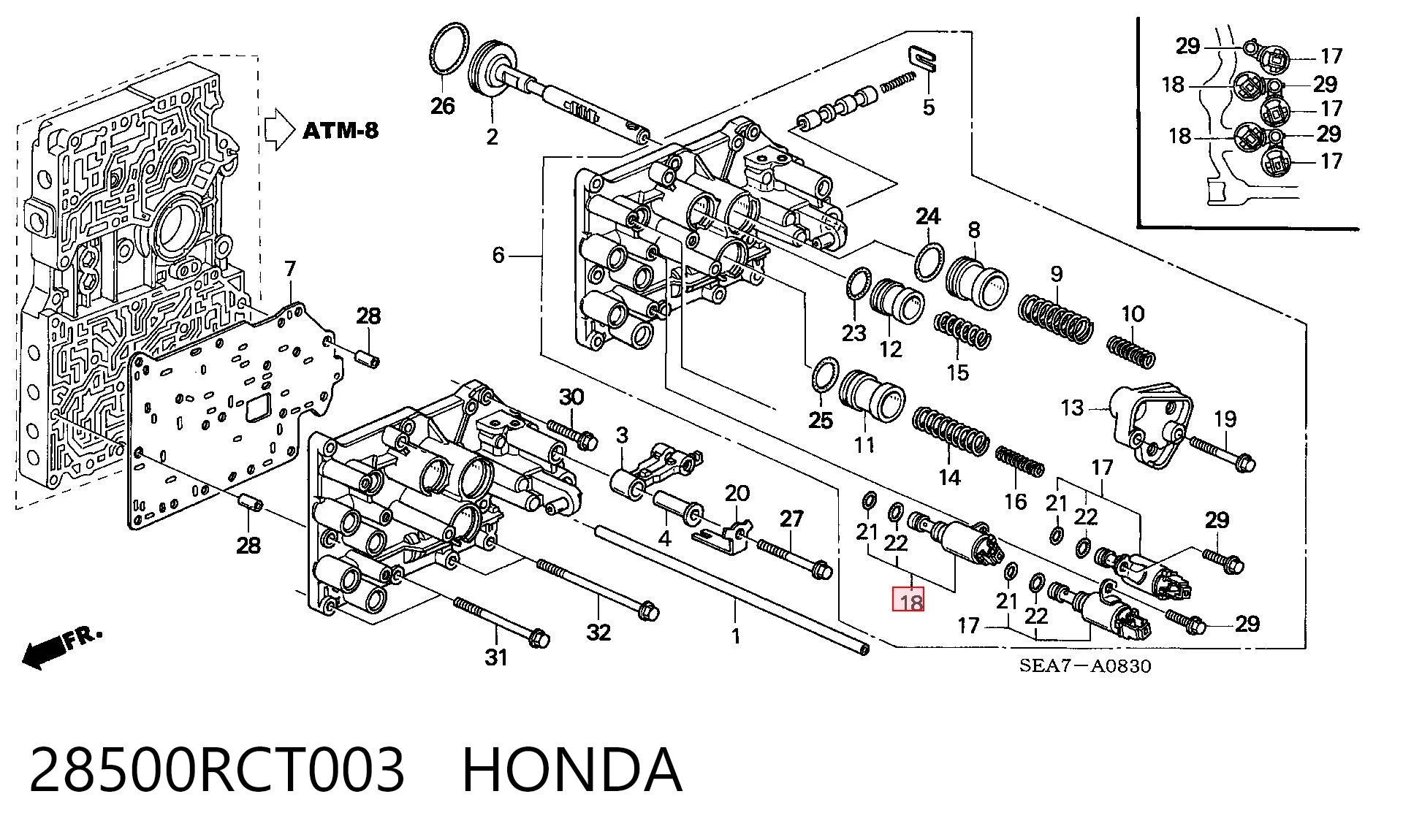 28500RCT003 Honda 