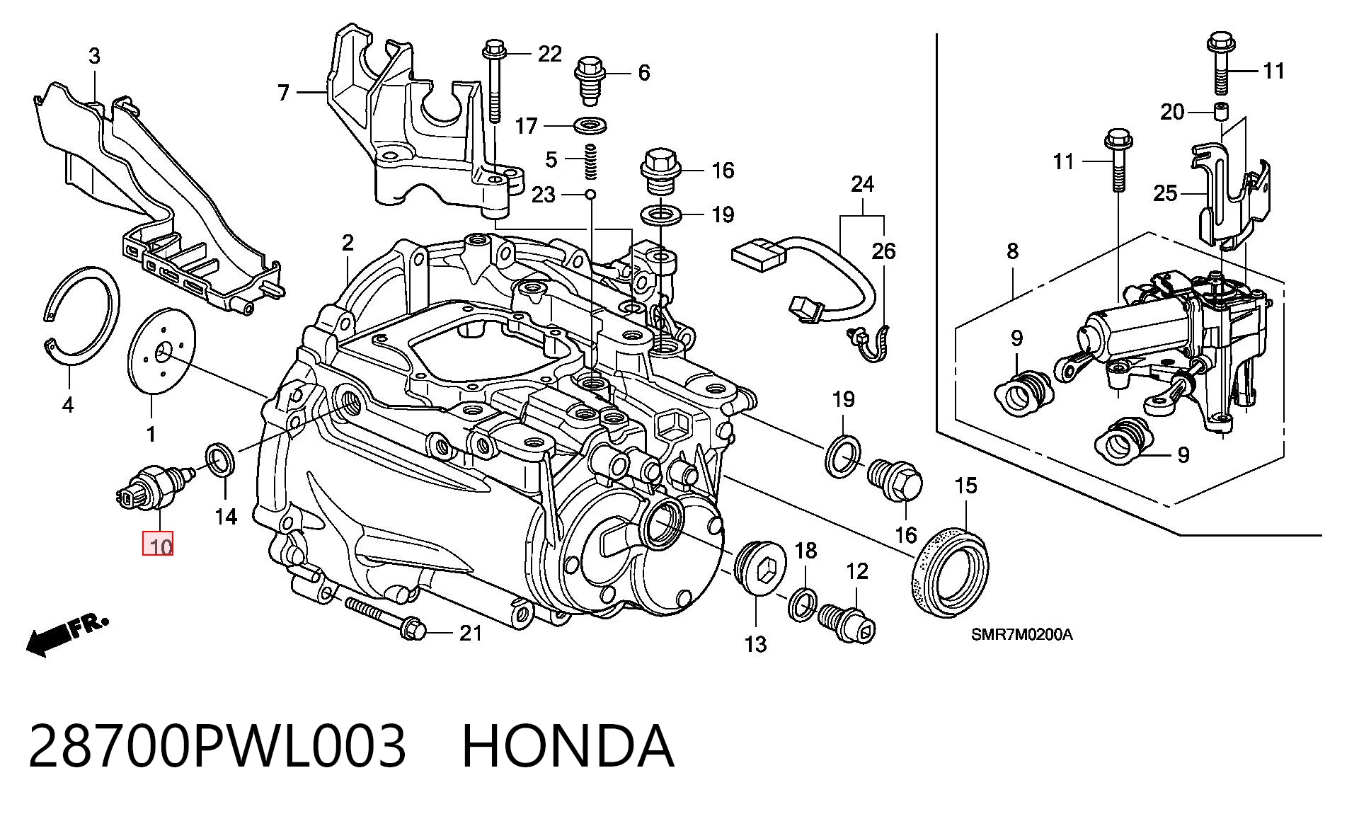 28700PWL003 Honda 
