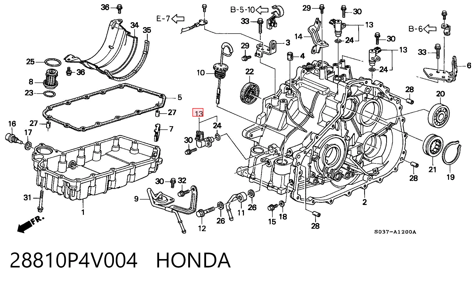 28810P4V004 Honda 