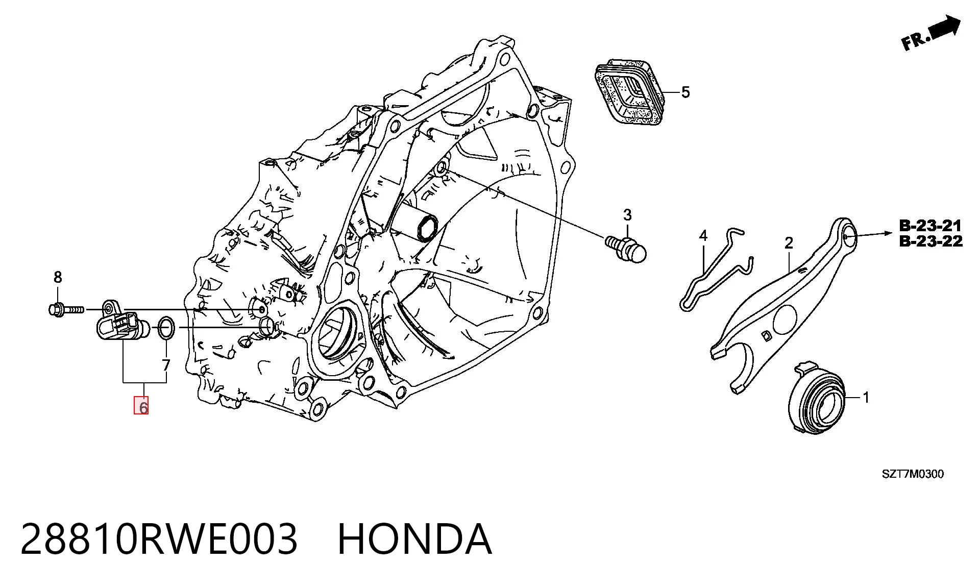 28810RWE003 Honda Диск зчеплення