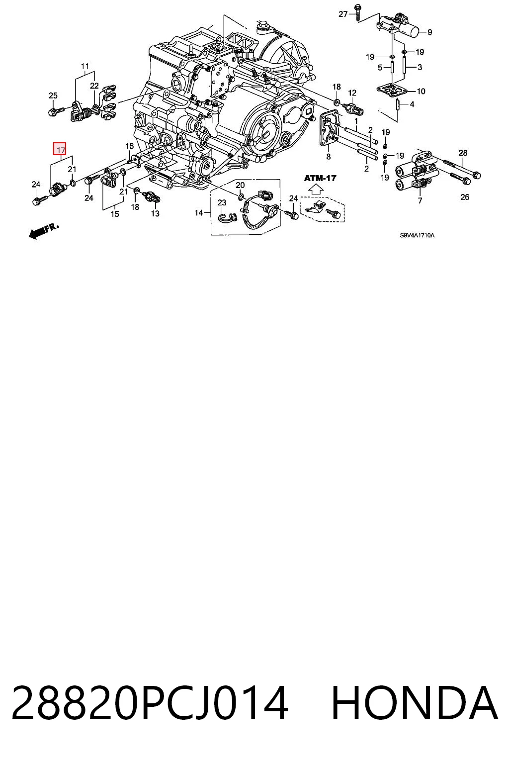 28820PCJ014 Honda 