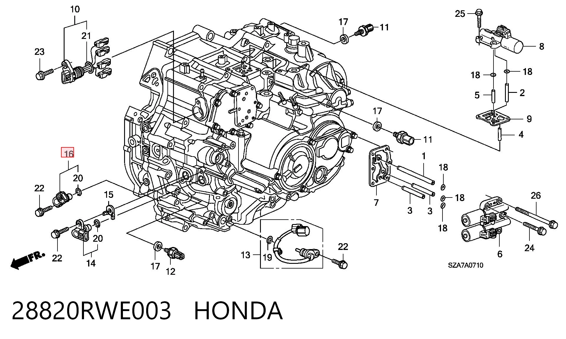 28820RWE003 Honda 