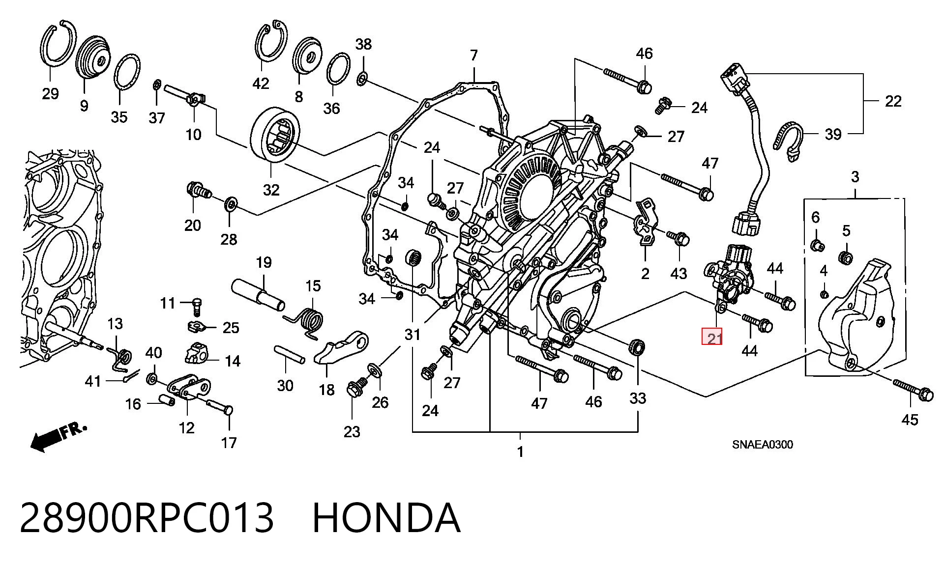 28900RPC013 Honda Датчик АКПП