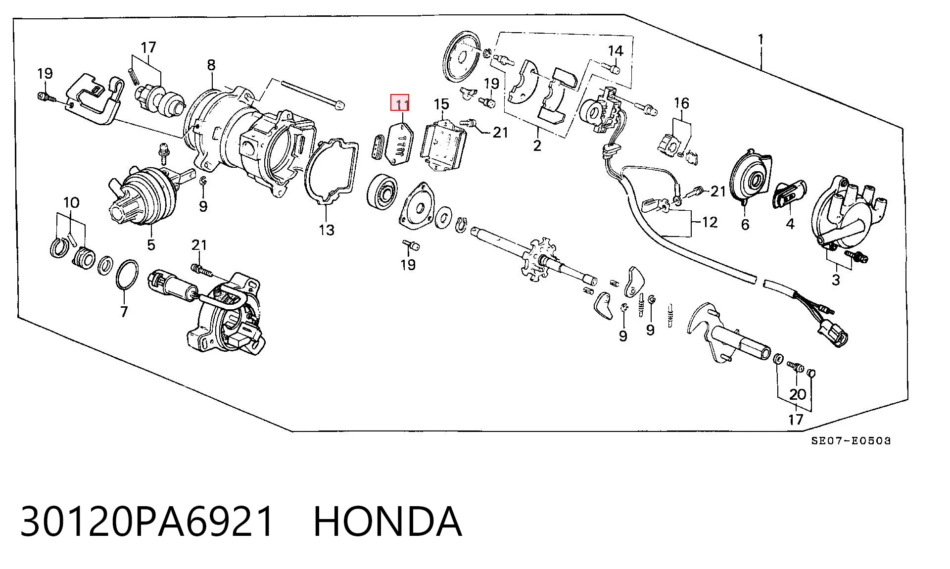 30120PA6921 Honda Модуль запалювання, комутатор