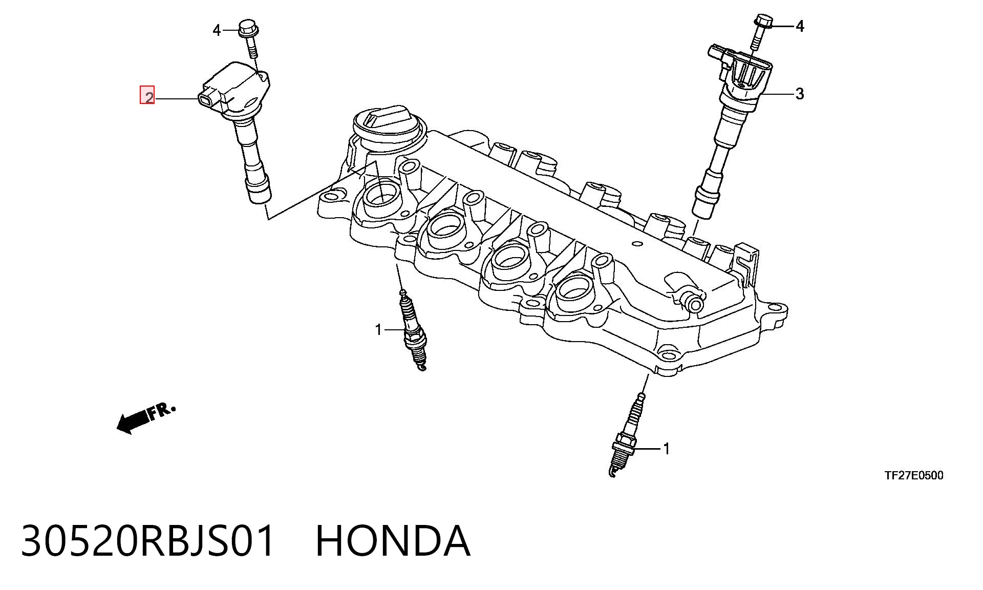 30520RBJS01 Honda Котушка запалювання