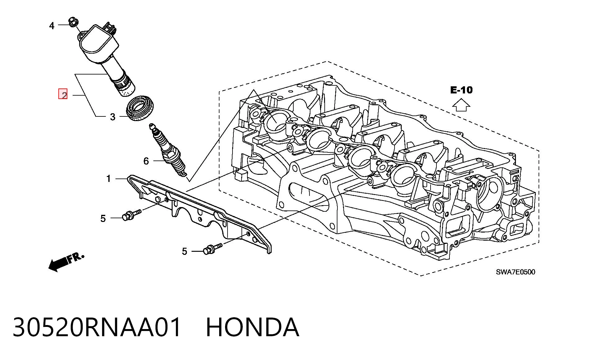 30520RNAA01 Honda Котушка запалювання