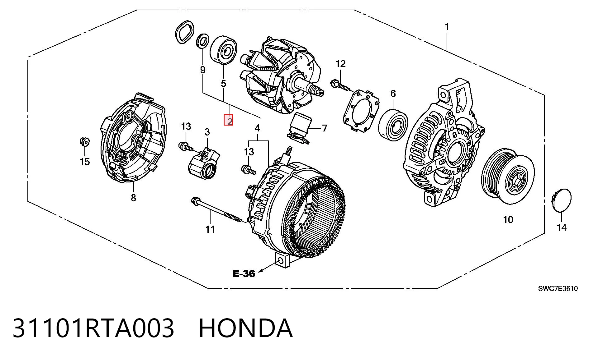31101RTA003 Honda 