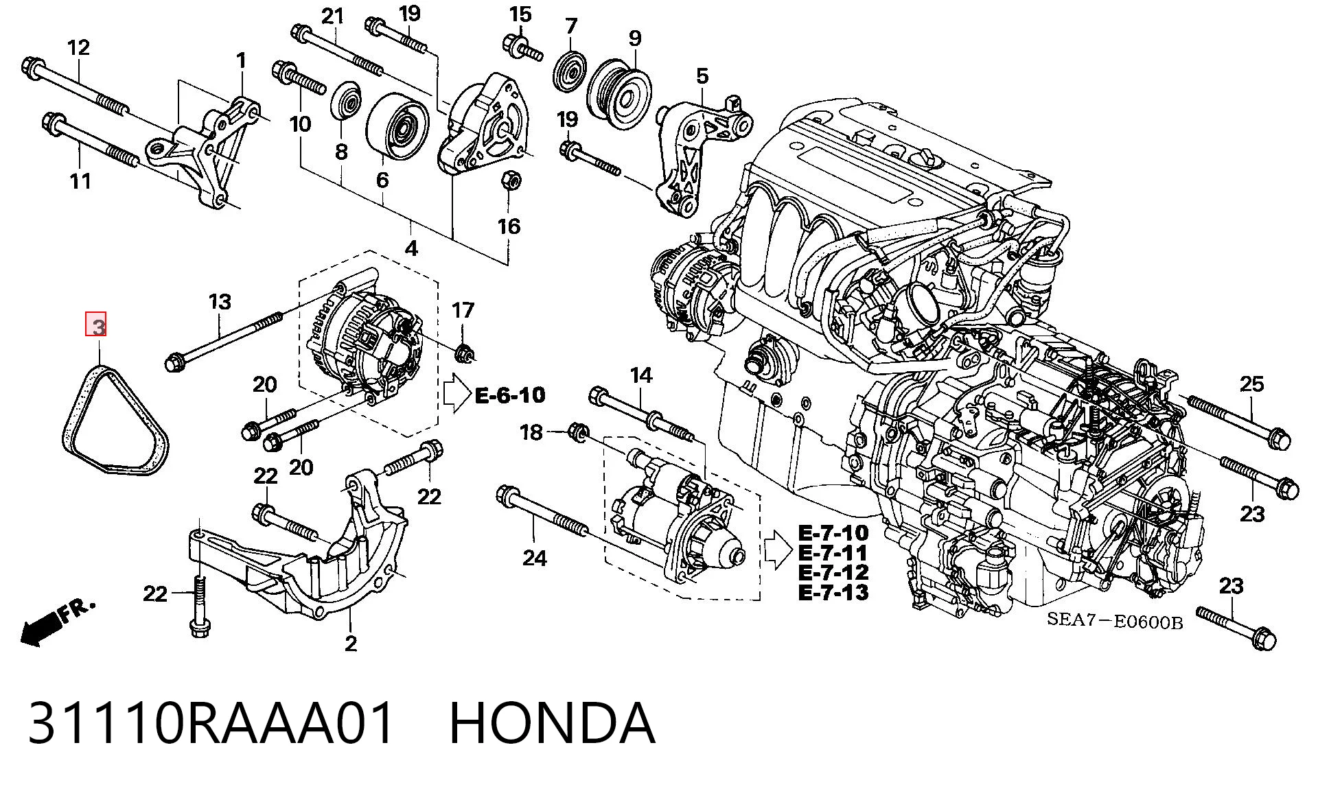 A0109971692 Mercedes Поліклиновий ремінь