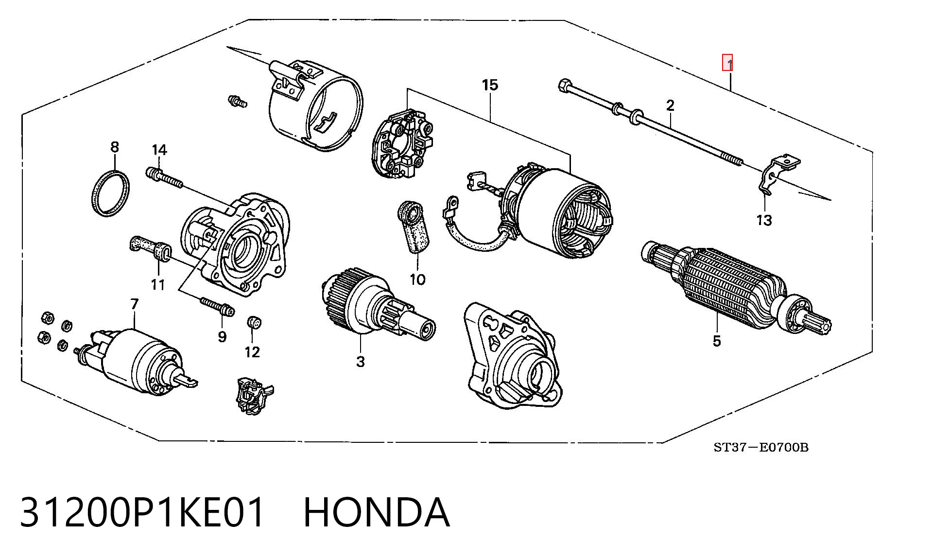 Стартер Honda Civic VI седан (EJ9, EK3/4) (1995 - 2001) ціна, від 33.86 USD