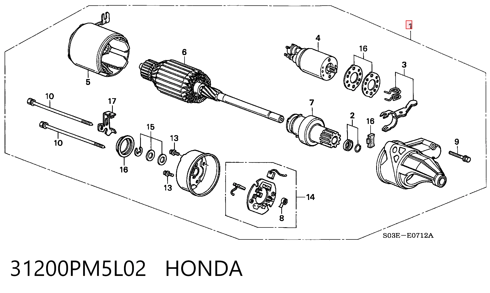 Стартер Honda Civic V седан (EG, EH) (1991 - 1996) ціна, від 44.33 USD